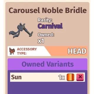 Carousel Noble Bridle - Horse Life