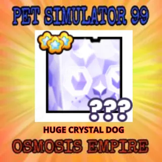 HUGE CRYSTAL DOG