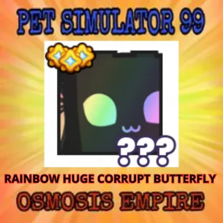 RAINBOW HUGE CORRUPT BUTTERFLY