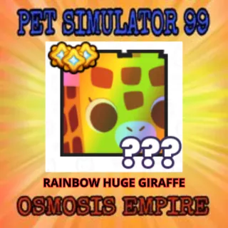 RAINBOW HUGE GIRAFFE