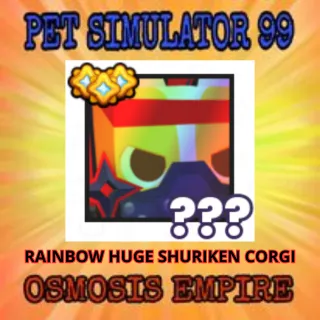 RAINBOW HUGE SHURIKEN CORGI