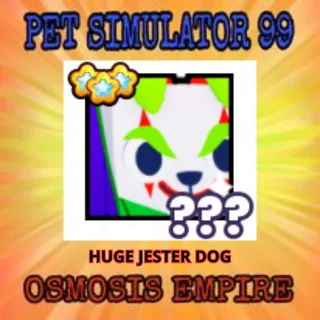 HUGE JESTER DOG