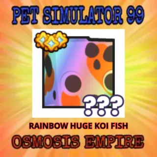 RAINBOW HUGE KOI FISH