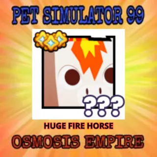 HUGE FIRE HORSE