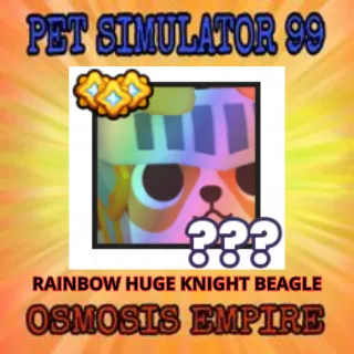 RAINBOW HUGE KNIGHT BEAGLE