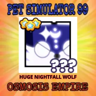 HUGE NIGHTFALL WOLF