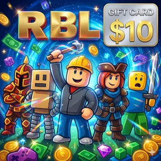 $10.00 Gift Card RBL (Stockable) 🎮ALL PLATFORMS🎮  ⚡️ [𝐅𝐀𝐒𝐓 𝐃𝐄𝐋𝐈𝐕𝐄𝐑𝐘] ⚡️