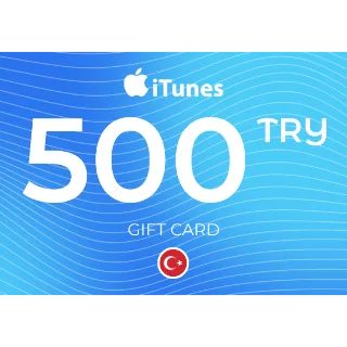 iTunes Gift Card 500 TRY Key - TURKEY   ⚡️ [𝐅𝐀𝐒𝐓 𝐃𝐄𝐋𝐈𝐕𝐄𝐑𝐘] ⚡️