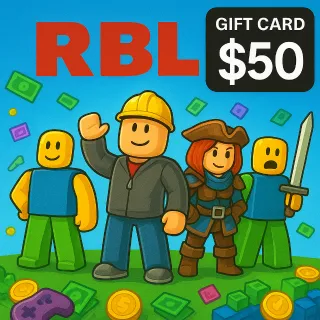 $50.00 Gift Card RBL (Stockable) 🎮ALL PLATFORMS🎮 ⚡FAST DELIVERY ⚡