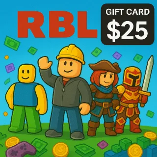 $25.00 Gift Card RBL (Stockable) 🎮ALL PLATFORMS🎮 ⚡FAST DELIVERY ⚡