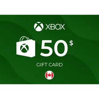 Xbox Live Gift Card 50 CAD - CANADA   ⚡️ [𝐅𝐀𝐒𝐓 𝐃𝐄𝐋𝐈𝐕𝐄𝐑𝐘] ⚡️