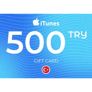iTunes Gift Card 500 TRY Key - TURKEY   ⚡️ [𝐅𝐀𝐒𝐓 𝐃𝐄𝐋𝐈𝐕𝐄𝐑𝐘] ⚡️