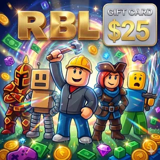 $25.00 Gift Card RBL (Stockable) 🎮ALL PLATFORMS🎮  ⚡️ [𝐅𝐀𝐒𝐓 𝐃𝐄𝐋𝐈𝐕𝐄𝐑𝐘] ⚡️