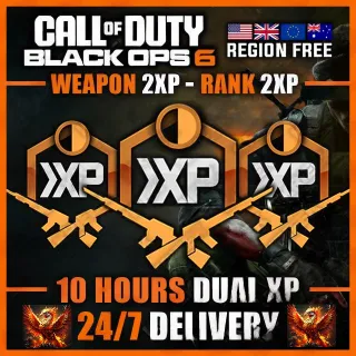 Call of Duty: Black Ops 6 - 10 Hours Dual 2XP - Double Weapon XP