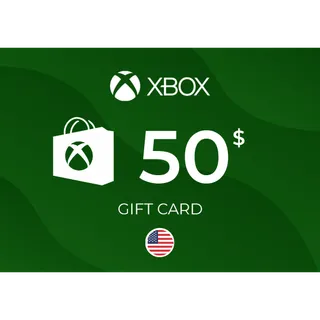 Xbox Live Gift Card 50 US - UNITED STATES⚡️ [𝐅𝐀𝐒𝐓 𝐃𝐄𝐋𝐈𝐕𝐄𝐑𝐘] ⚡️
