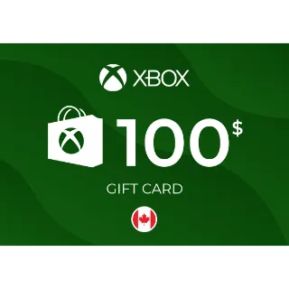 Xbox Live Gift Card 100 CAD - CANADA   ⚡️ [𝐅𝐀𝐒𝐓 𝐃𝐄𝐋𝐈𝐕𝐄𝐑𝐘] ⚡️