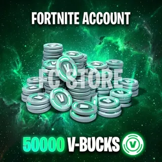 Fortnite - 50000 V-Bucks Epic Games Account ⚡️[𝐅𝐀𝐒𝐓 𝐃𝐄𝐋𝐈𝐕𝐄𝐑𝐘]⚡️