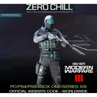 COD MW3 - ZERO CHILL OPERATOR SKIN