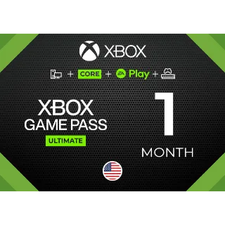 Xbox Game Pass Ultimate - 1 Month  ⚡️⚡️ KEY ⚡️⚡️ - UNITED STATES -