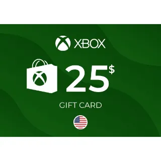 $25.00 Xbox Gift Card 