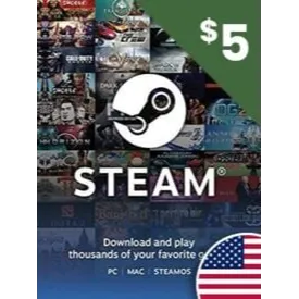 $5.00 STEAM GIFT CARD  🇺🇸