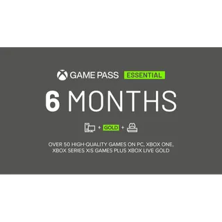 Xbox Game Pass Essential 6 Months  - IN -⚡️ [𝐅𝐀𝐒𝐓 𝐃𝐄𝐋𝐈𝐕𝐄𝐑𝐘] ⚡️ 