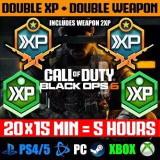 🔥5 HOURS Double XP+5 HOURS Weapon XP/MONSTER ENERGY BLACK OPS 6🔥