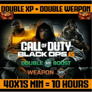 Call of Duty: Black Ops 6 - 10 Hours Double XP Boost + Double Weapon