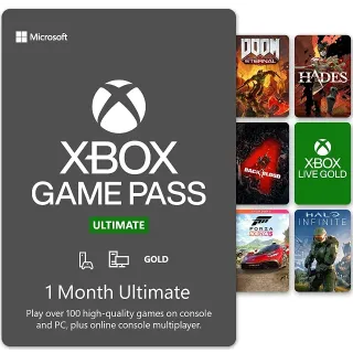 Xbox Game Pass Ultimate 1 Month Non-Stackable (𝗚𝗟𝗢𝗕𝗔𝗟)