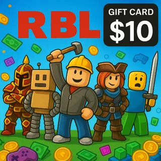 $10.00 Gift Card RBL (Stockable) 🎮ALL PLATFORMS🎮  ⚡️ [𝐅𝐀𝐒𝐓 𝐃𝐄𝐋𝐈𝐕𝐄𝐑𝐘] ⚡️