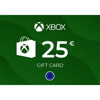 Xbox Live Gift Card 25 EUR - EUROPE ⚡️ [𝐅𝐀𝐒𝐓 𝐃𝐄𝐋𝐈𝐕𝐄𝐑𝐘] ⚡️