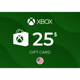 Xbox Live Gift Card 25 US - UNITED STATES⚡️ [𝐅𝐀𝐒𝐓 𝐃𝐄𝐋𝐈𝐕𝐄𝐑𝐘] ⚡️