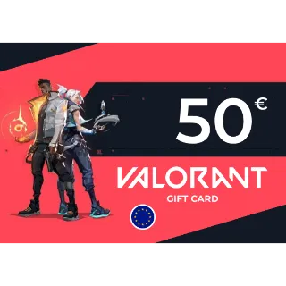 €50.00 EUR Valorant Gift Card [Europe] ⚡️ [𝐅𝐀𝐒𝐓 𝐃𝐄𝐋𝐈𝐕𝐄𝐑𝐘] ⚡️