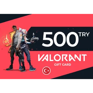500 TRY Valorant Gift Card [Turkey] ⚡️ [𝐅𝐀𝐒𝐓 𝐃𝐄𝐋𝐈𝐕𝐄𝐑𝐘] ⚡️