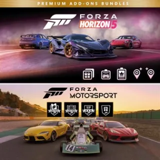 FORZA MOTORSPORT AND FORZA HORIZON 5 PREMIUM ADD-ONS BUNDLE