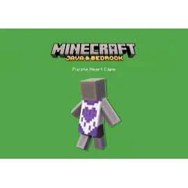 Minecraft Purple Heart Cape (Java + Bedrock Edition)