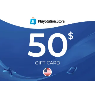 PlayStation Gift Card 50 USD - UNITED STATES  ⚡️ [𝐅𝐀𝐒𝐓 𝐃𝐄𝐋𝐈𝐕𝐄𝐑𝐘] ⚡️
