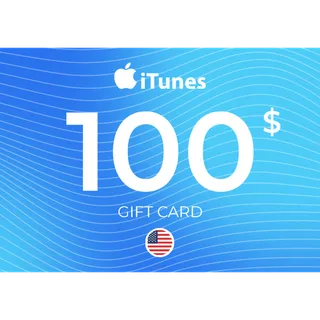 $100.00 USD Apple ITUNES GIFT CARD US ⚡️ [𝐅𝐀𝐒𝐓 𝐃𝐄𝐋𝐈𝐕𝐄𝐑𝐘] ⚡️