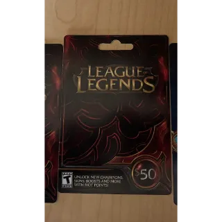 $50.00 USD League of Legends