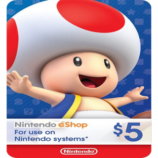 5 Nintendo Eshop Gift Card Digital Code Instant Delivery Nintendo