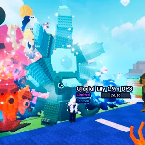 HUGE FROZEN GLACIAL LILY