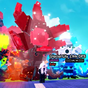 HUGE RUBY GLACIAL LILY