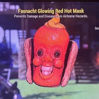 Glowing Red Hot Mask