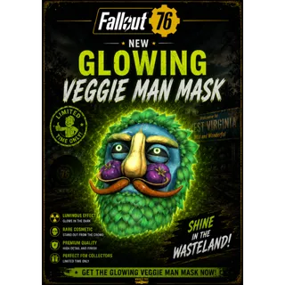 glowing veggie man mask