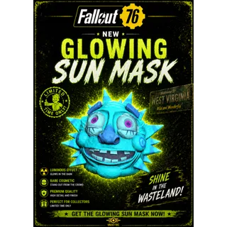 GLOWING SUN MASK
