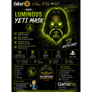GLOWING BIGFOOT MASK