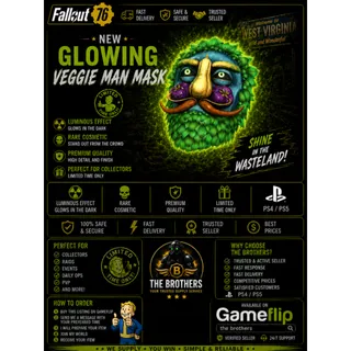 glowing veggie man mask