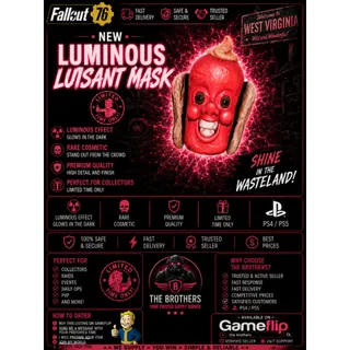Glowing Red Hot Mask