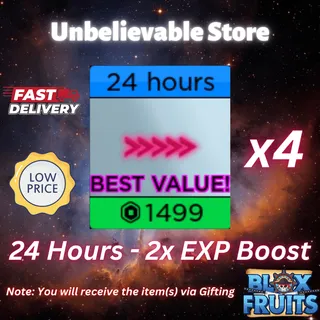 4x 24 Hours - 2x EXP Boost