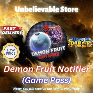 Demon Fruit Notifier Game Pass